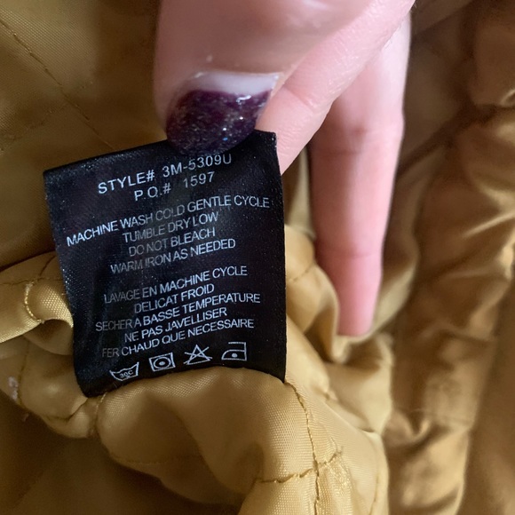 Urban Outfitters Silence + Noise Yellow Kelly 3/4 Sleeve Swing Anorak Jacket - Picture 13 of 13